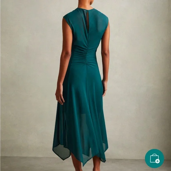Reiss Lyra Teal Dress - Picture 2 of 4